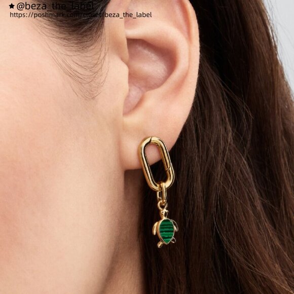 Pandora Green Turtle Mini Dangle Charm - Picture 2 of 2